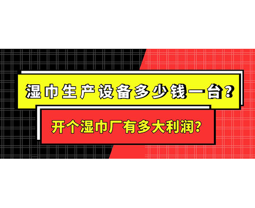 濕巾生產(chǎn)設備多少錢一臺？開個濕巾廠有多大利潤？