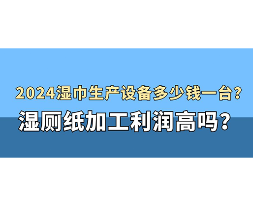 2024濕巾生產(chǎn)設備多少錢一臺？濕廁紙加工利潤高嗎？
