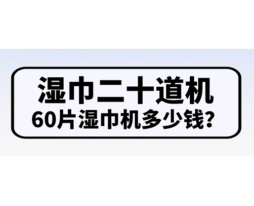 濕巾二十道機，60片濕巾機多少錢？